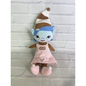 Girl Scouts Brownie Elf Pixie Plush Stuffed Doll Toy Embroidered Face 2014